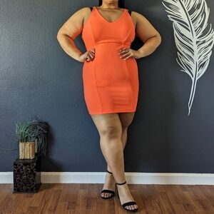 Charlotte Russe Orange Bodycon Dress